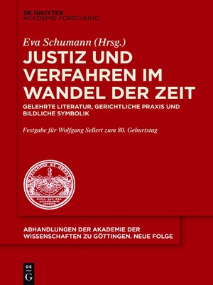 cover image of Justiz und Verfahren im Wandel der Zeit